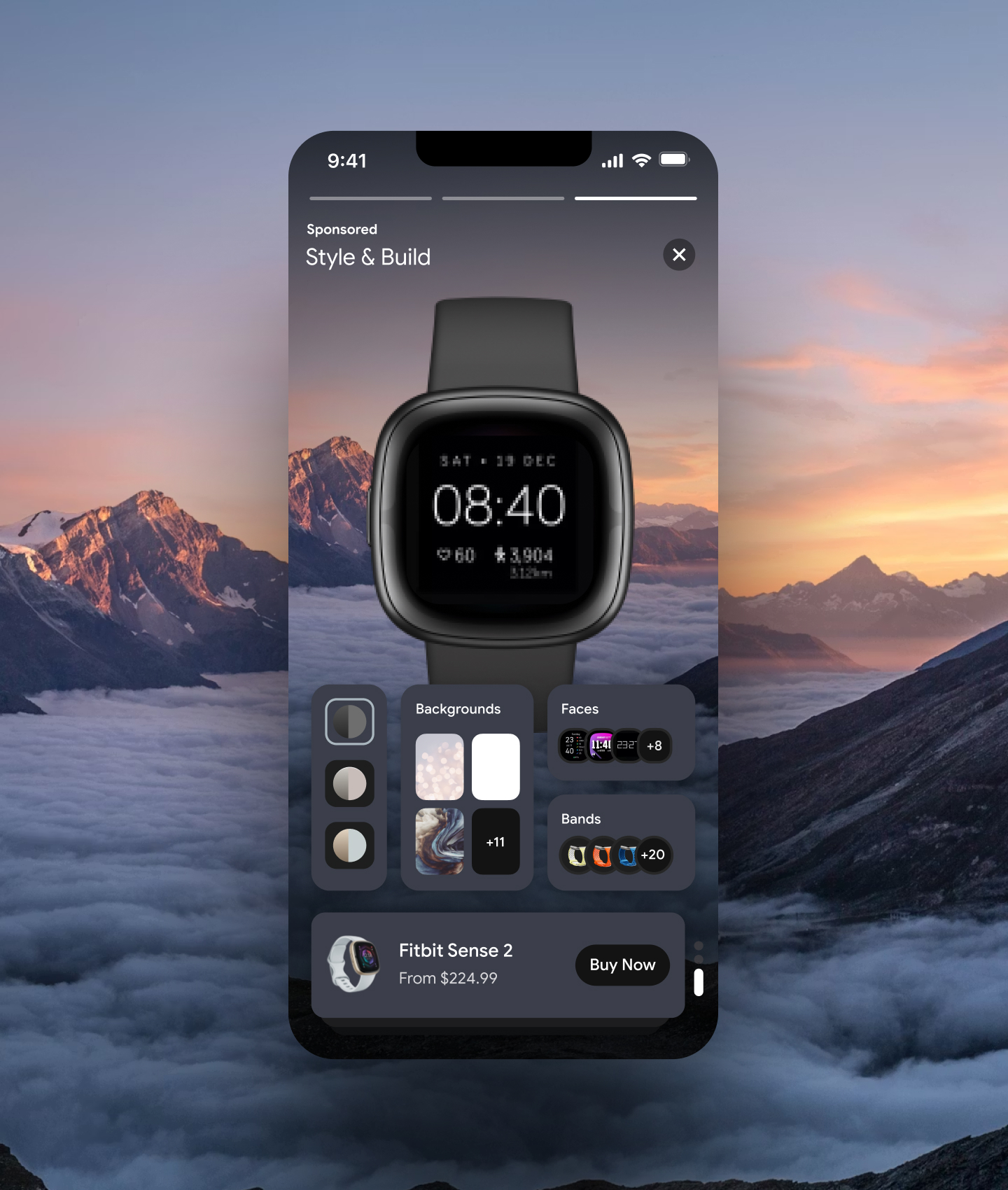 In-ad Product Customization