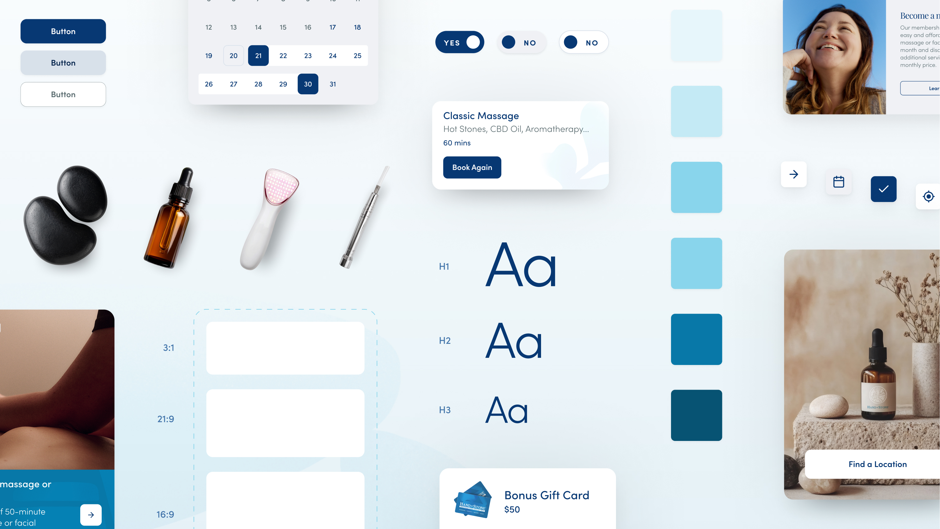 Hand and Stone design system