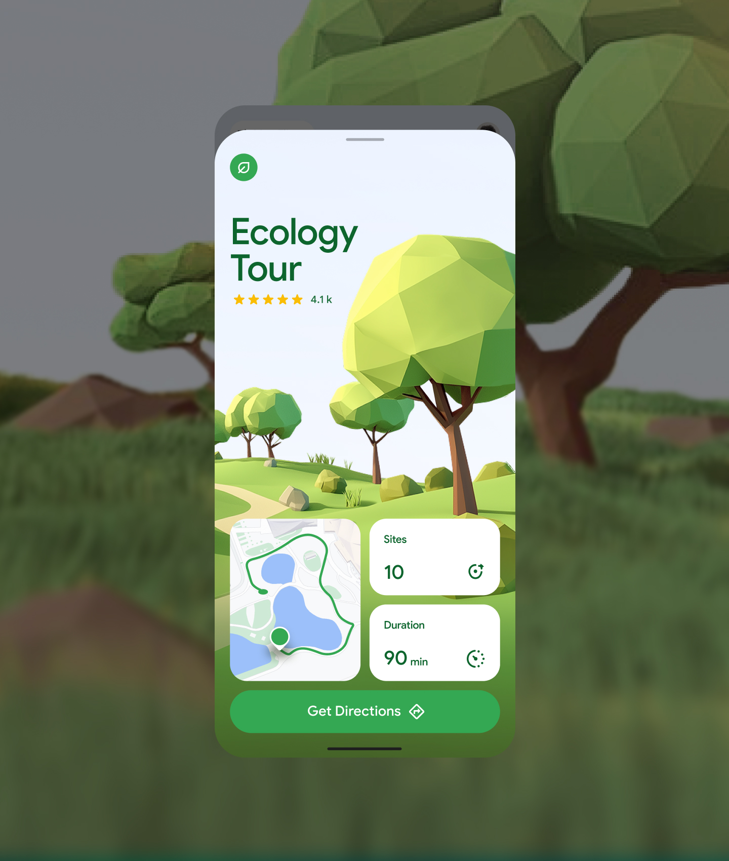 Ecology Tour selection screen